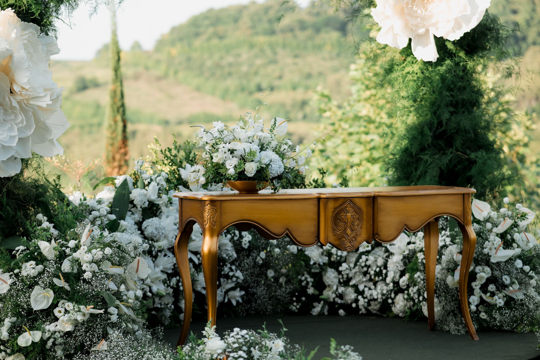Charming outdoor wedding setup with elegant floral decor and vintage wooden table. — How to maintain your pool at reasonable 