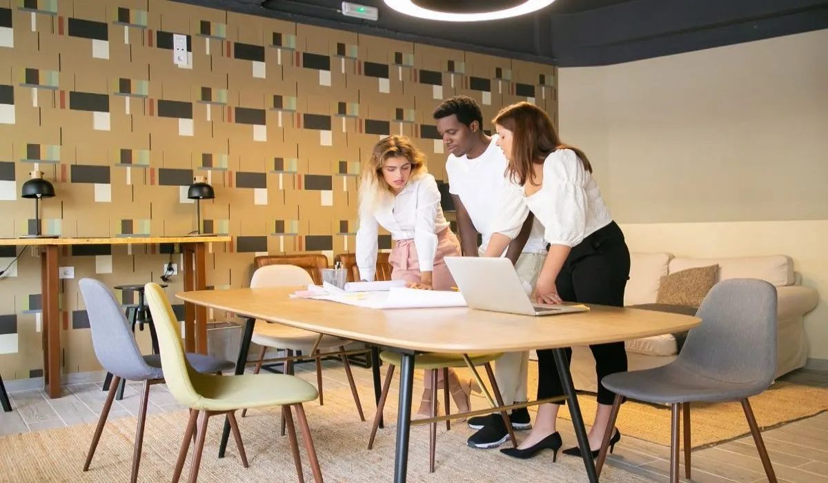 Luxury corporate office interior designed by office interior designers in Delhi